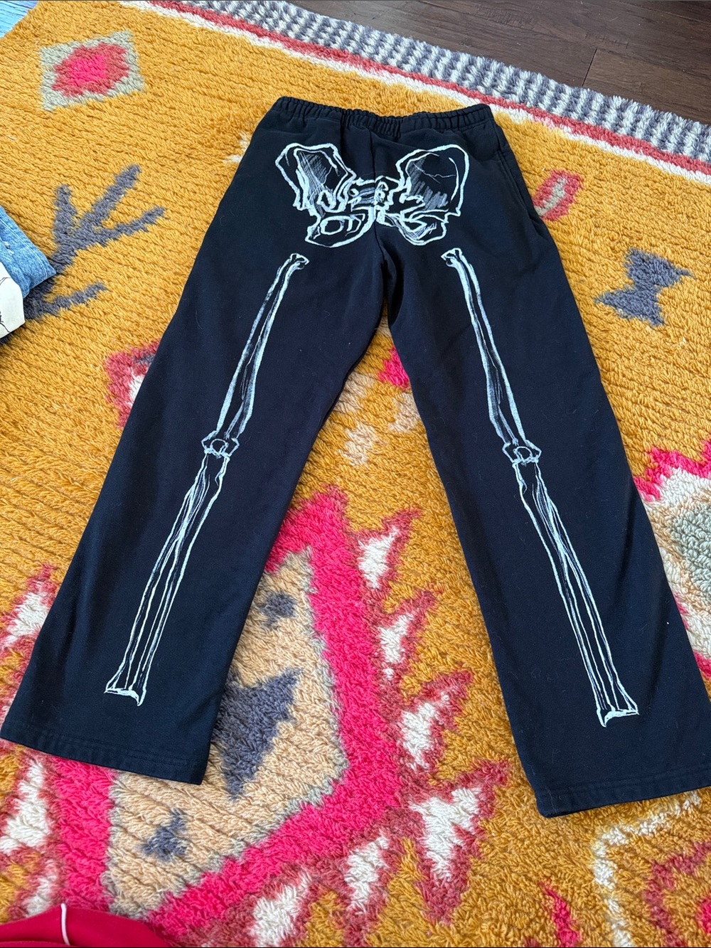 Chrome hearts x Deadly doll skeleton black sweatpants